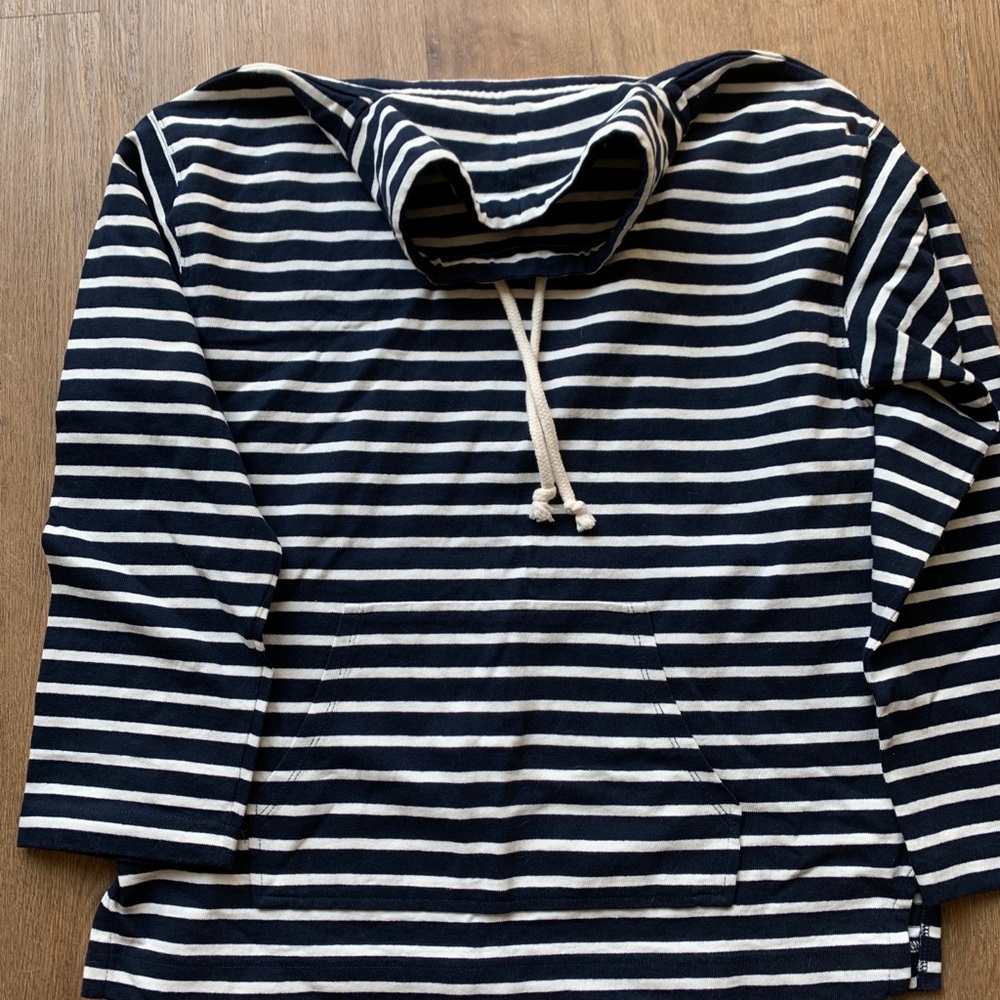 NWT jcrew small striped funnelneck pullover